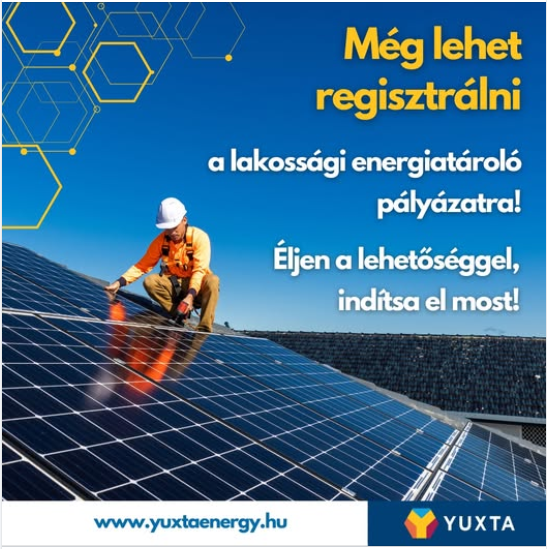 Még lehet pályázni a lakossági energiatároló támogatásra!